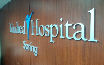 Kindred Hospital - Spring - Reception Sign