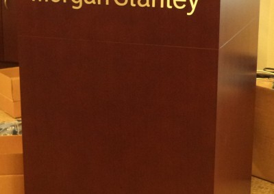 Morgan Stanley - Houston Galleria - Podium Lettering