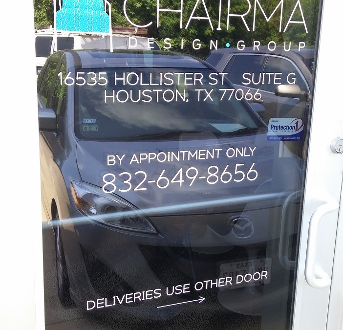 One of a Kind Window Graphics for Store Front in Houston, TX