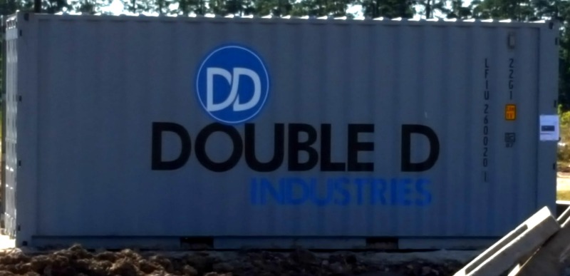 HOUSTON TX – Custom Container Graphics for Site Utilities Company Double D Industries