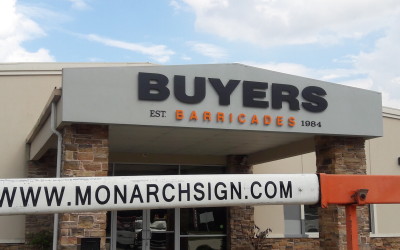 Exterior Signage Solution for Buyers Barricades